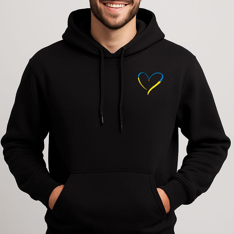 Love Ukraine Hoodie (Black)